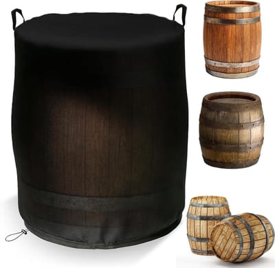 Regenton Afdekking - Waterdicht Zeil - Tuin Onderhoud - Scheurvast Oxford Materiaal - 80x80x120 cm - Zwart