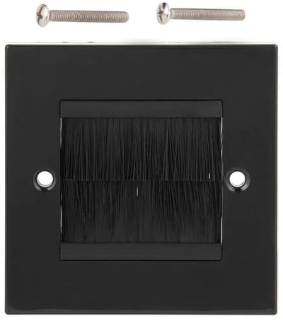 Dailygoods- Stofpreventieborstel - Wandcontactdoos - Bevestigingsschroeven - ABS Materiaal - Duurzaam - Eenvoudige Installatie