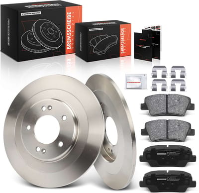 Frankberg 2x remschijven 4x remblokken achteras voor Hyundai