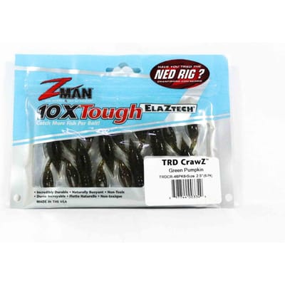 Zman zacht kunstaas TRD Crawz 2,5 inch 6/pak groene pompoen (3349)