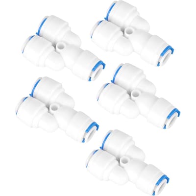 PE-buisverbindingsstuk voor waterzuiveraarbuisfitting (702Y G1/4 Y T-stuk 5 stuks)