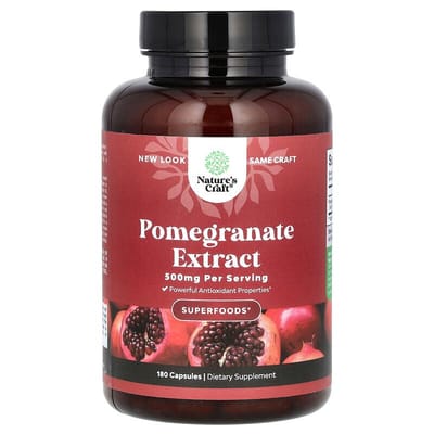Extrait de Grenade , 500 mg , 180 Capsules