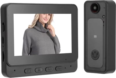 Videodeurbel - Slimme Deurcamera - Bezoekers Herkennen - Tweeweg Communicatie - 4.3 Inch Scherm - Zwart