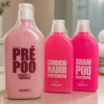 Gold spell Kit Fioterapia (Shampoo + Condicionador) 250ml & Mascara PRE POO efeito soneca 500ml