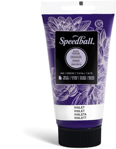 Water-soluble bloc printing ink violet - Speedball