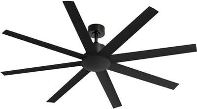 CREATE - Stille plafondventilator van 40W verkrijgbaar in meerdere maten - Zwart - Ø165cm - Geen licht - WIND INDUSTRIAL