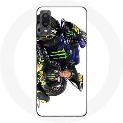 Hoesje - Valentino Rossi - Galaxy A02 - Flexibel - Bescherming - Supersnelheidspiloot wit