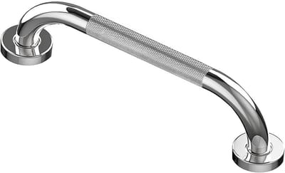 Badkamer handgreep RVS met antislip patroon 30 cm voor seniorenhulp