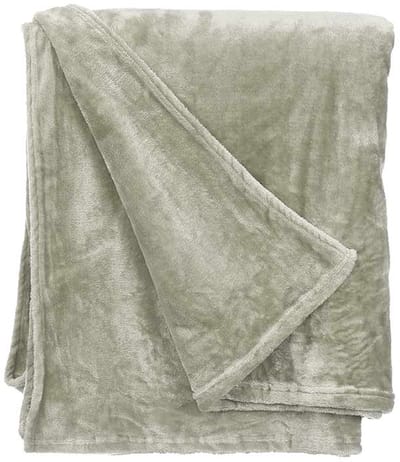 Giftdecor Fleece deken/plaid - groen - polyester - XL-formaat - 180 x 220 cm - Fluffy/zachte stof
