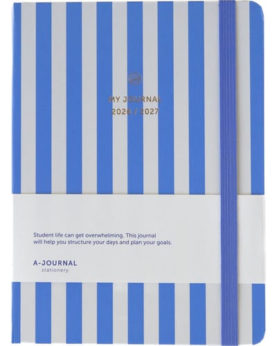 My Journal - Schoolagenda 2026-2027 - A5 - Blauw gestreept