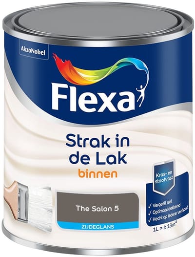 Flexa - Strak In De Lak Binnenlak Zijdeglans - The Salon 5 - Mengverf - 1 L