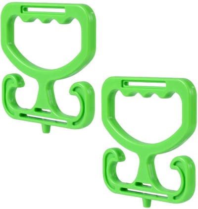 Dailygoods- Boodschappentassendragers Stevige Handgreephouder - Tasdrager Fiets - Draagvermogen 45,35kg - 2 Stuks - ABS-materiaal - Comfortabele Grip