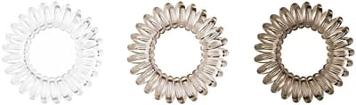 Dailygoods- Haarelastiekjes 18 Stuks - Spiraalvormig - Duurzaam - Geschikt voor Sport - Geschikt voor Strand - Comfortabel en Modieus - Haarband
