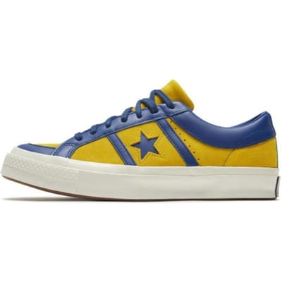Converse One Star Academy Low Collegiate Suede Lemon Midnight Lake Unisex Sneakers Egret 167136C 39.5 blue