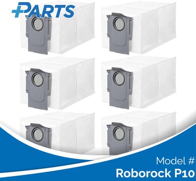 Roborock P10 Stofzakken (6 Stuks, Plus.Parts® alternatief voor 8.02.0239)