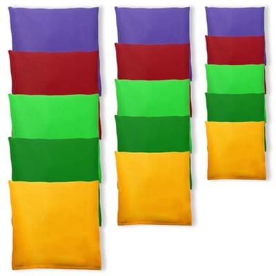 Cornhole Zakjes - Bonenzakken Toss - Buitensport Spel - Duurzaam Polyester - 15 Stuks - Kleurrijk