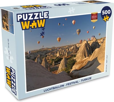 Puzzel Luchtballon - Festival - Turkije - Legpuzzel - Puzzel 500 stukjes
