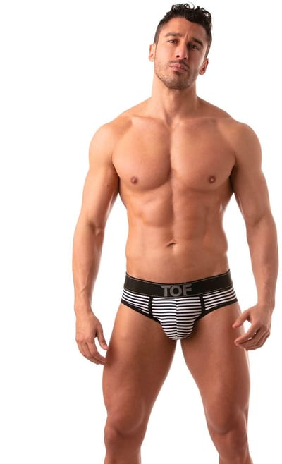 TOF Paris Sailor Brief Black - MAAT XXL - Heren Ondergoed - Slip voor Man - Mannen Brief