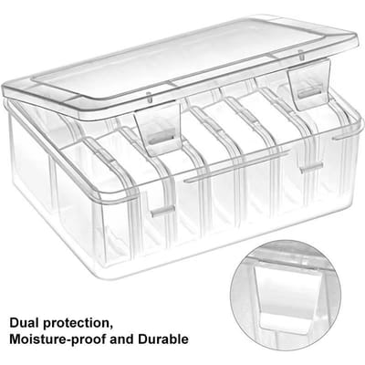 15 Stuks/Set Mini Transparante Plastic Opbergdoos Kralen Sieraden Organizer Accessoires Vierkante Opbergkoffer schoon