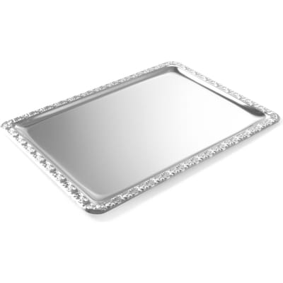 HENDI Serveerplateau – decoratieve rand – roestvast staal – GN 1/1 – 530x325 mm