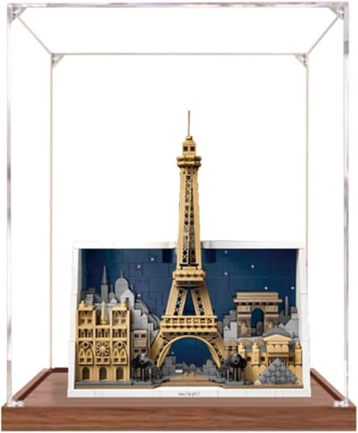 Acryl vitrinekastje - Stofdichte displaybox - Model presentatie - Zonder gereedschap te monteren - 30x10x40 cm - Transparant