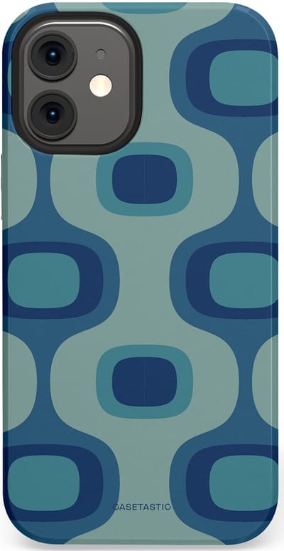 Casetastic Hoesje Geschikt voor Apple iPhone 12 Mini - Stijlvolle Beschermende Duo-layer Case - Vintage Flow