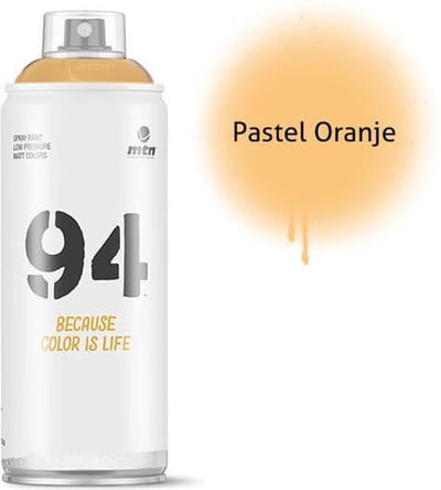 MTN94 Lichtoranje spuitverf - 400ml lage druk en matte afwerking