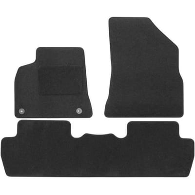 Vloermatten - Peugeot - 5008 - Zwart velours - 4 stuks - Nauwkeurige pasvorm
