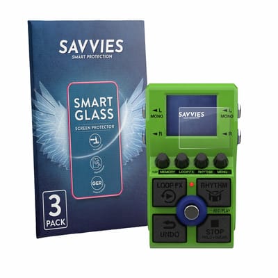 3 Stuks Savvies Screenprotector - geschikt voor Zoom MS-90LP Plus - beschermfolie glas transparant