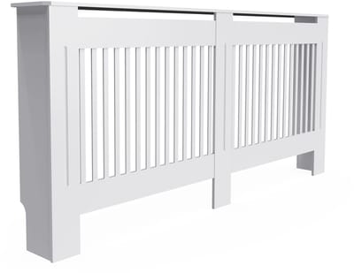 Radiatorombouwen - Radiatorbekleding - Woonkamer Meubels - Moderne Minimalistische Stijl - Verticaal - XL - Buiten 172x19x92.2cm/67.7x7.4x36inch - Binnen 165x17.3x91cm/64.96x6.81x35.83inch - Wit