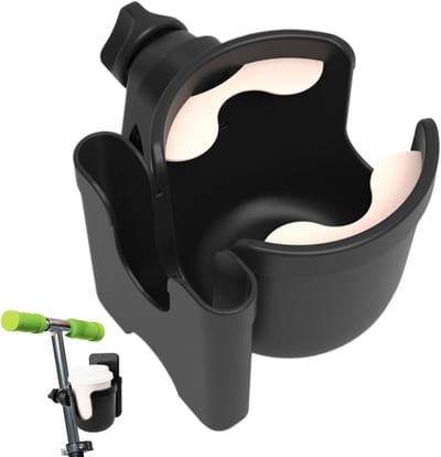 Bekerhouder Kinderwagen - Fleshouder Rolstoel - Onderweg Gemak - Snelle Bevestiging - 15.5x11x9.5cm - Perzikkleur