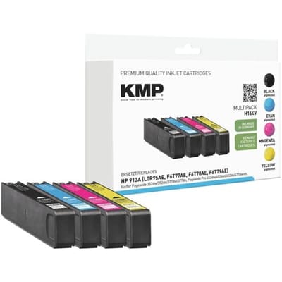 KMP Inktcartridge vervangt HP HP 913A Compatibel Combipack Zwart, Cyaan, Magenta, Geel H164V 1750,4005