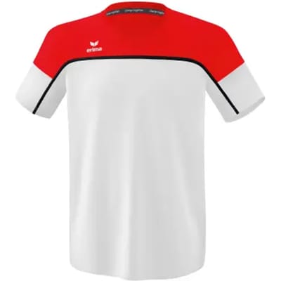Erima Change T-Shirt Kinderen - Zwart / Rood / Wit | Maat: 128
