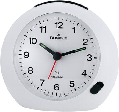 Wekker met radiofunctie, Snooze, en Nachtverlichting - Wit