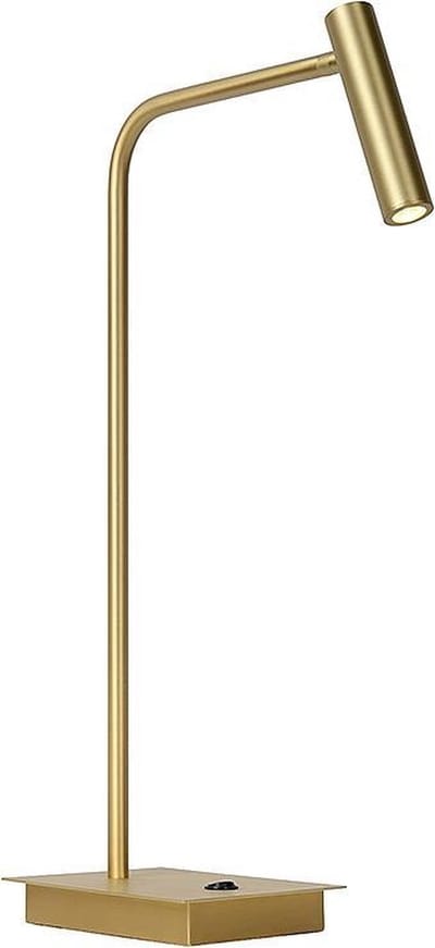 Atmooz - Leeslamp Pomery - Voor boek - LED Tafellamp - Goud Brons - Slaapkamer / Woonkamer - Industrieel - Hoogte 49cm - Metaal