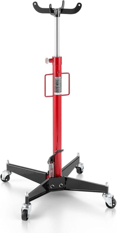 Hydraulische Krik - Transmissie Lift - Onderdelen Verplaatsen - Voetpedaal Bediening - 112-186 cm - Zwart