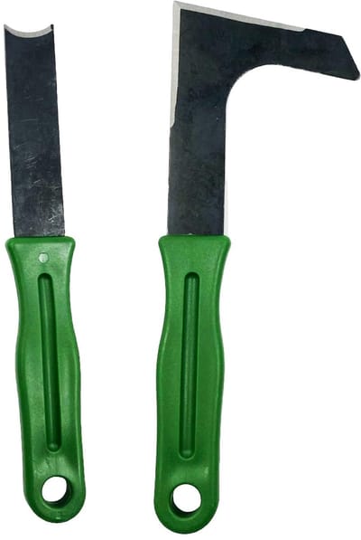 2x onkruidschraper - Voegenkrabber - Onkruidsteker - Voegenmes - Onkruid verwijderen - Mos verwijderen - Tegelkrabber - Onkruidtrekker - Carbon staal - Weed remover - Weeder - Garden tool - Jonyx