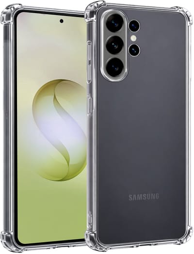 Hoesje - Geschikt voor Samsung Galaxy S26 Ultra - Sterk & Shockproof - Siliconen Case - Back Cover - Telefoon Hoes Shock Proof - Telefoonhoesjes - Transparant