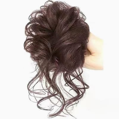 Livé® Golvende Pruik – Synthetisch Haar – Verhogend – Bruiloft & Feest - Bruin