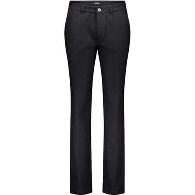 Gardeur Broek Tonic Check Pattern Jersey Flanel Touch Comfort Anthracite / male
