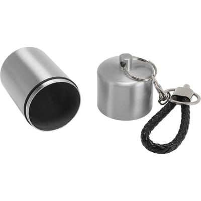 Metalen Opbergfles Waterdicht Multifunctioneel Aluminium Opbergcontainer voor Buiten Kamperen zilver