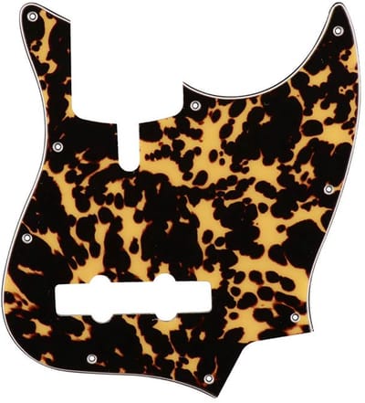 Boston M5V-310-WCY pickguard, Sire Marcus Miller V-series 5-string, 3 ply, wild cat yellow