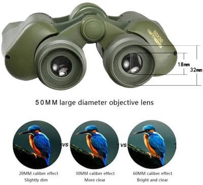 50x50 HD Verrekijker – Krachtige Waterdichte Telescoop met 3000M Bereik voor Jacht, Natuur & Outdoor – Hoge Helderheid & Militaire Kwaliteit