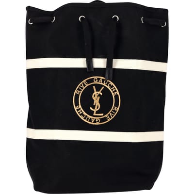 Saint Laurent Rive Gauche Rugzak in Zwart Canvas
