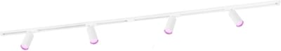 Ledvion - Smart LED Railverlichting 2M + 4 Railspots (4.9W - RGB - Wit - Dimbaar) - 1-Fase