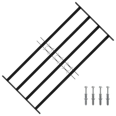 vidaXL - Raam - Beveiligings - Grille - 115 - x - 60 - cm - Gegalvaniseerd - staal