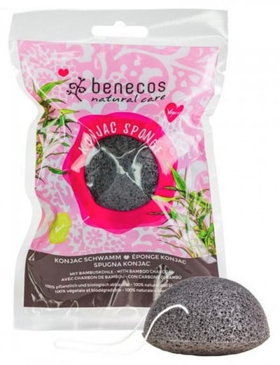 Benecos Natural Konjac Sponge - black bamboo