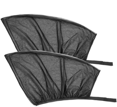 Raamhor voor auto – 2 stuks – Insectennet voor zijramen – Tegen muggen en vliegen – Voor kamperen en onderweg
