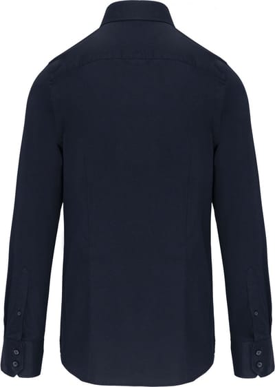 Kariban Heren stretch overhemd lange mouwen K529 - Navy - 3XL