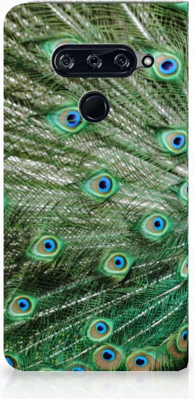 Standcase Hoesje voor LG V40 Thinq Hoesje maken Pauw